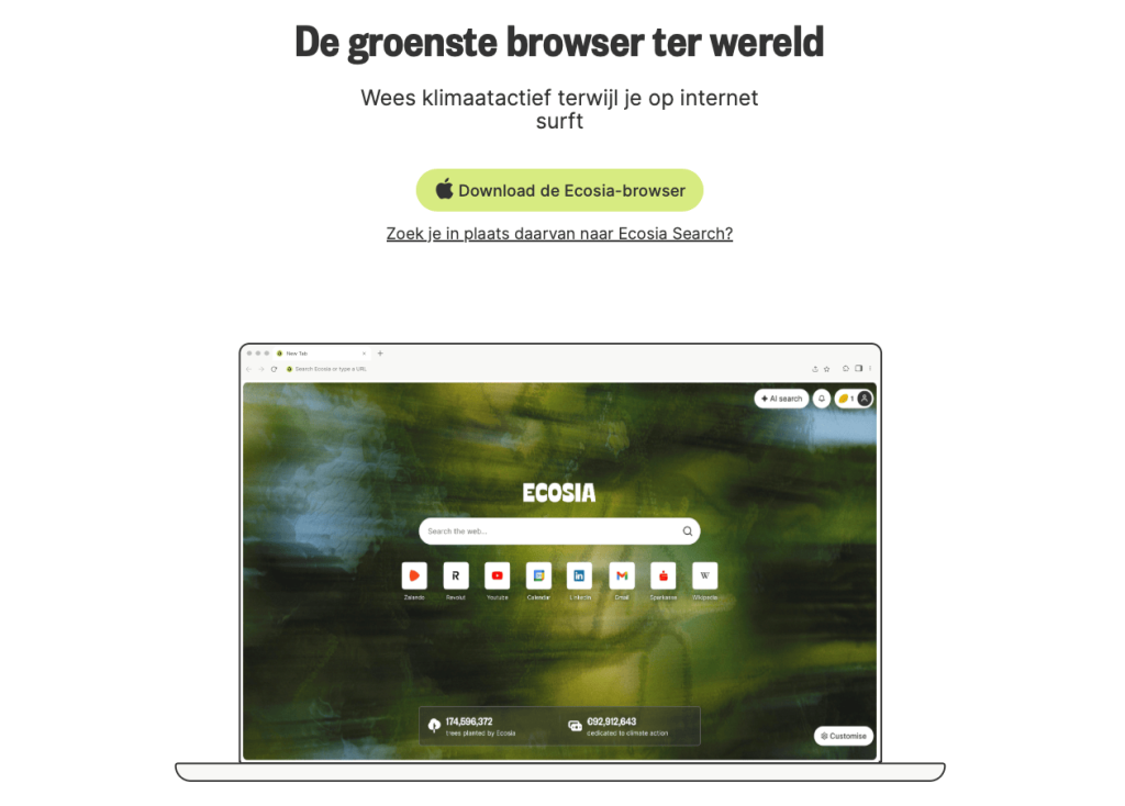 Ecosia browser
